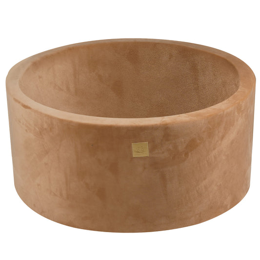 Round Ball Pit Without Balls, 90x40cm, Carmel, Supersoft Velvet