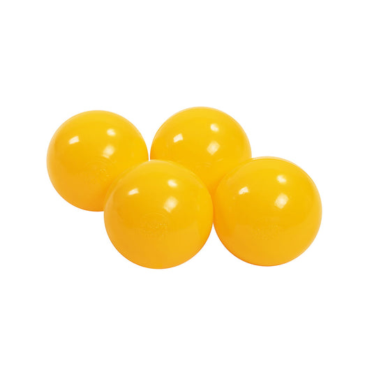 Soft Plastic Balls 7cm For The Ball Pit Certified 25 Pcs, Yellow