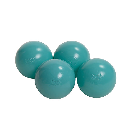 Soft Plastic Balls 7cm For The Ball Pit Certified 25 Pcs, Turquise