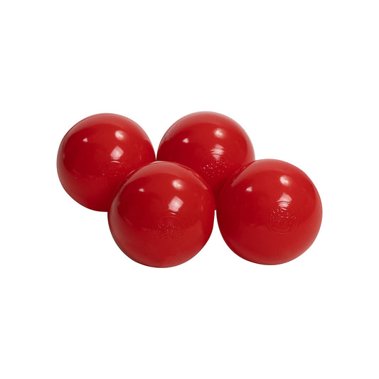 Soft Plastic Balls 7cm For The Ball Pit Certified 25 Pcs, Red