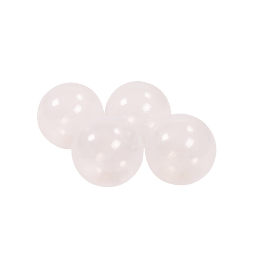 Soft Plastic Balls 7cm For The Ball Pit Certified 25 Pcs, Transparent