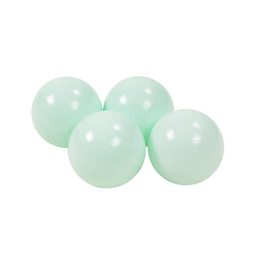 Soft Plastic Balls 7cm For The Ball Pit Certified 25 Pcs, Mint