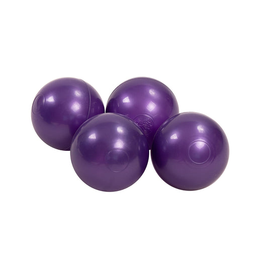 Meow BabyĀ® Soft Plastic Balls 7cm For The Ball Pit Certified 25 Pcs, Violet Pearl