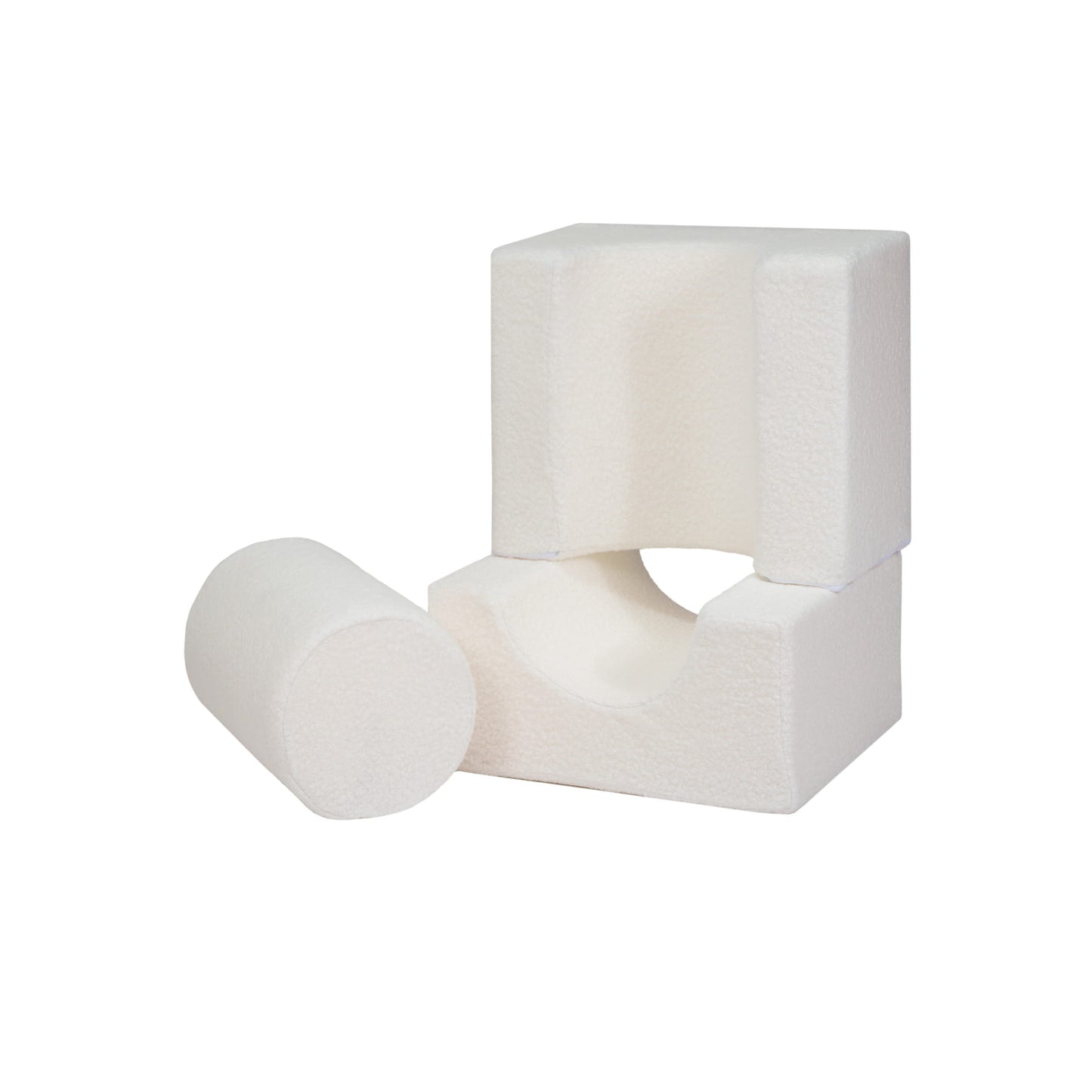Boucle Shape Set 3 Elements, White