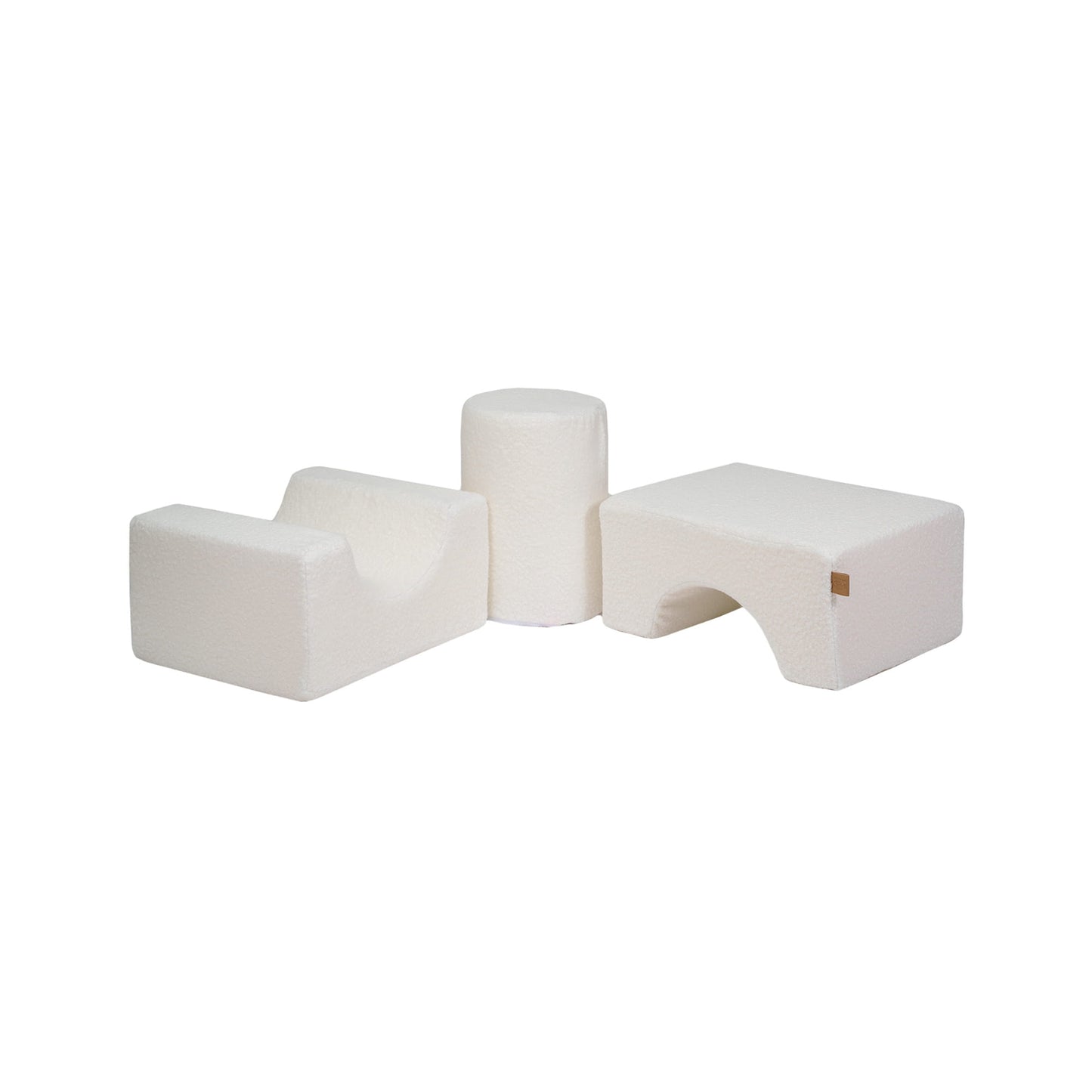 Boucle Shape Set 3 Elements, White