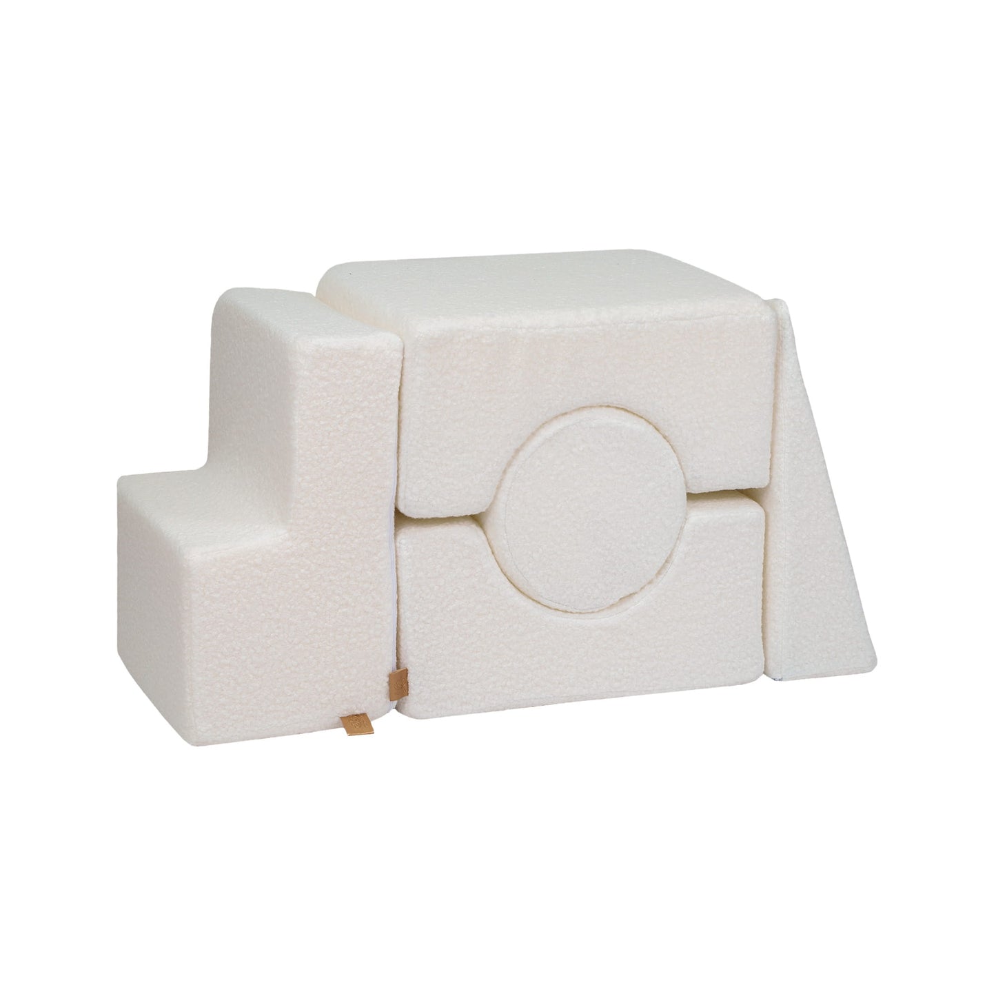 Boucle Shape Set 5 Elements, White