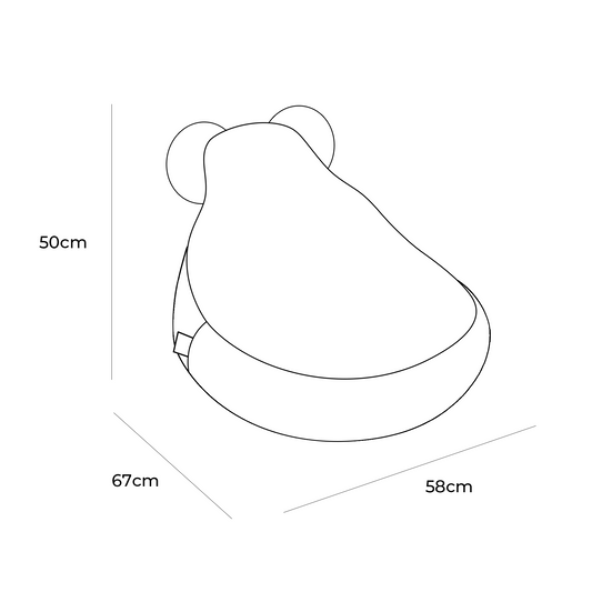 Bearly Sako Bag Teddy White