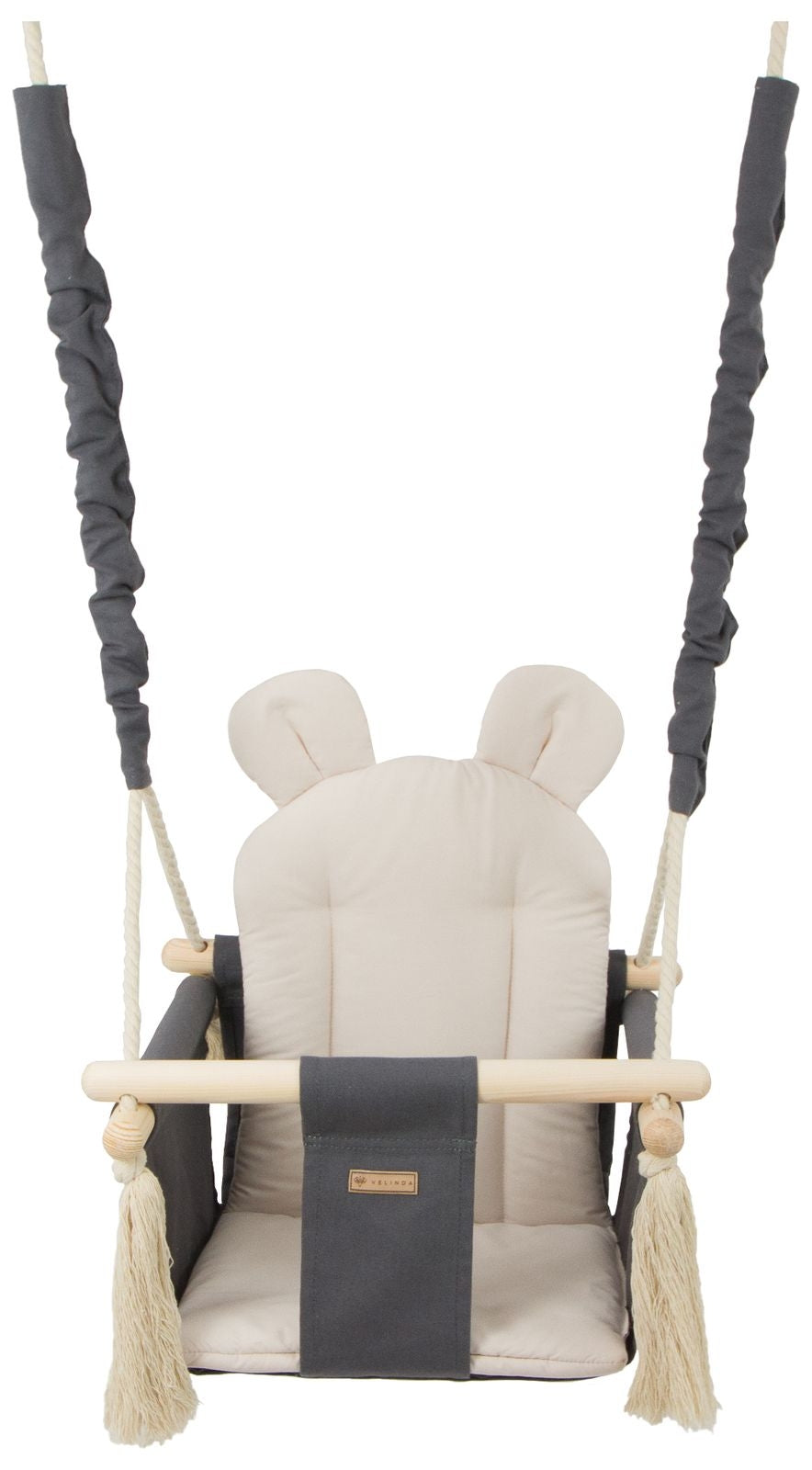 Velinda Baby & Toddler Swing Chair - Soft Cotton Seat - Indoor/Outdoor Use - Handmade for Kids