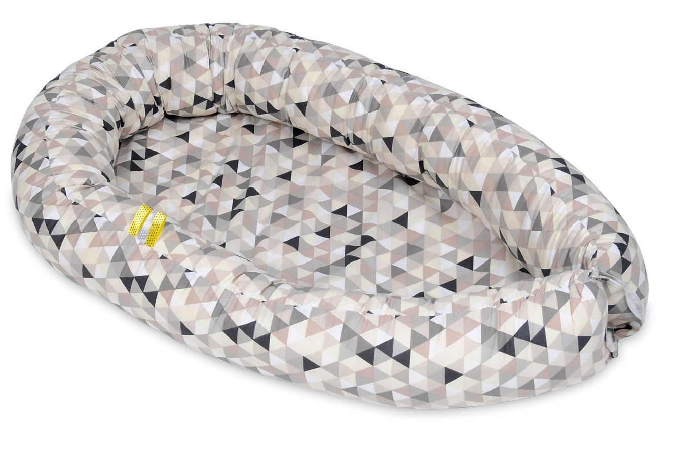 Velinda Baby Nest - Soft Cotton - Adjustable - for Infants Up to 8 Months - Width 60cm - Length 85cm