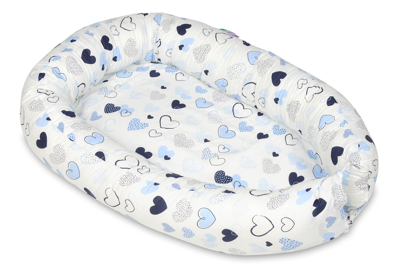 Velinda Baby Nest - Soft Cotton - Adjustable - for Infants Up to 8 Months - Width 60cm - Length 85cm