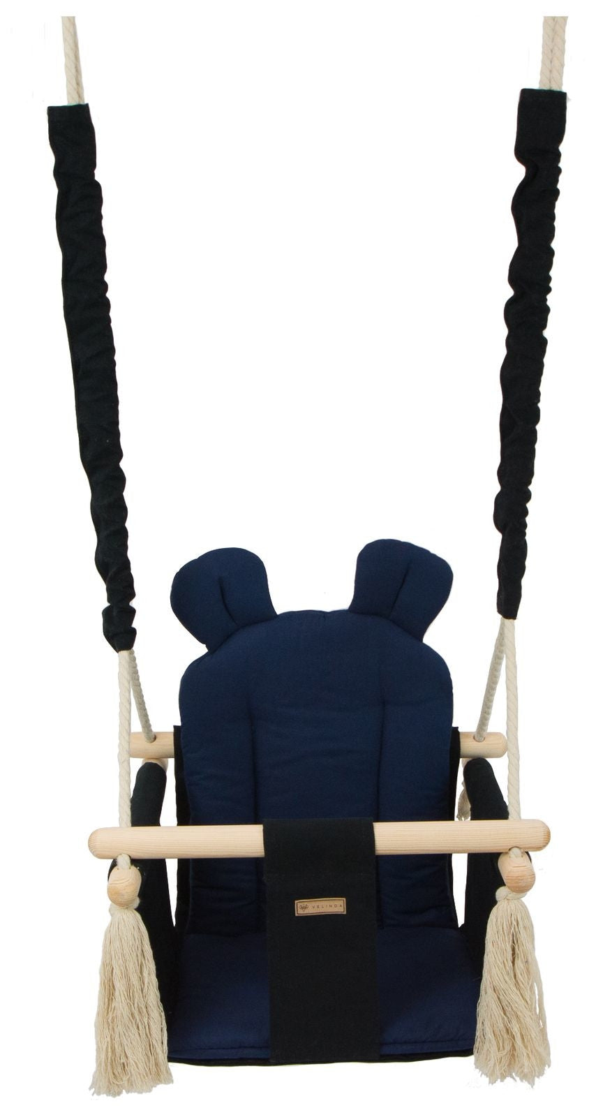 Velinda Baby & Toddler Swing Chair - Soft Cotton Seat - Indoor/Outdoor Use - Handmade for Kids