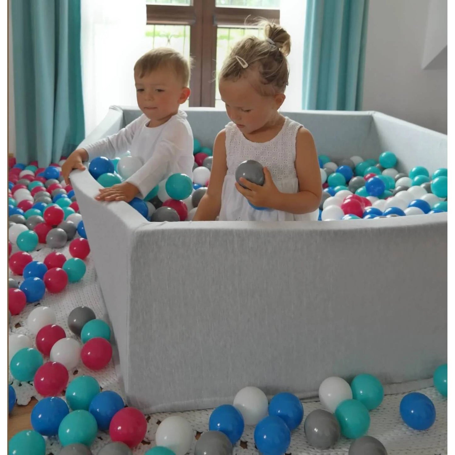 Velinda 800 PCS 7 CM Multi-Colour Ball Pit Balls - Durable & Non-Toxic