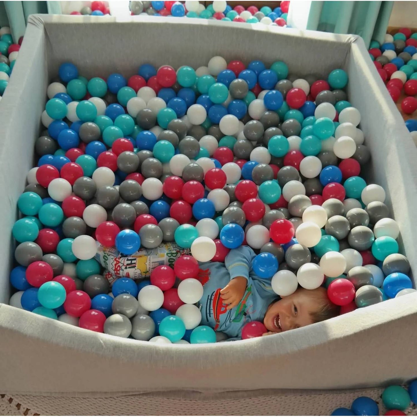Velinda 800 PCS 7 CM Multi-Colour Ball Pit Balls - Durable & Non-Toxic
