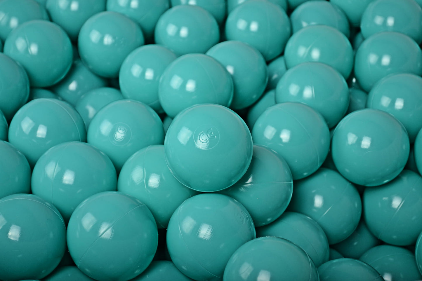 Soft Plastic Balls 7cm For The Ball Pit Certified 50 Pcs, Turquoise
