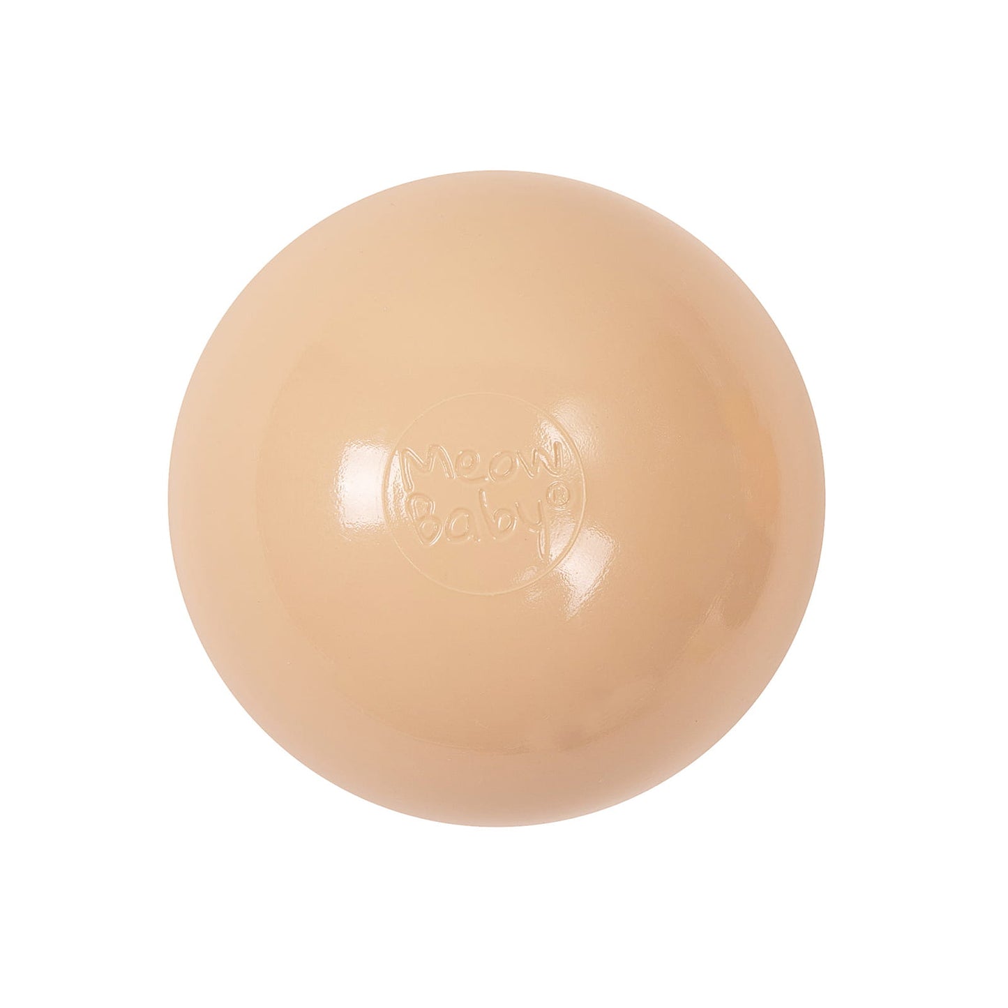 Soft Plastic Balls 7cm For The Ball Pit Certified 50 Pcs, Beige