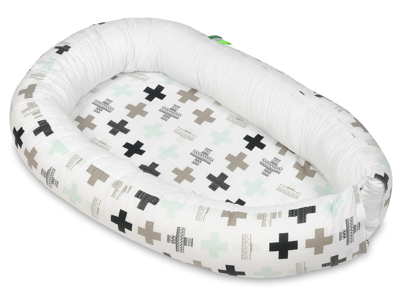Velinda Baby Nest - Soft Cotton - Adjustable - for Infants Up to 8 Months - Width 60cm - Length 85cm
