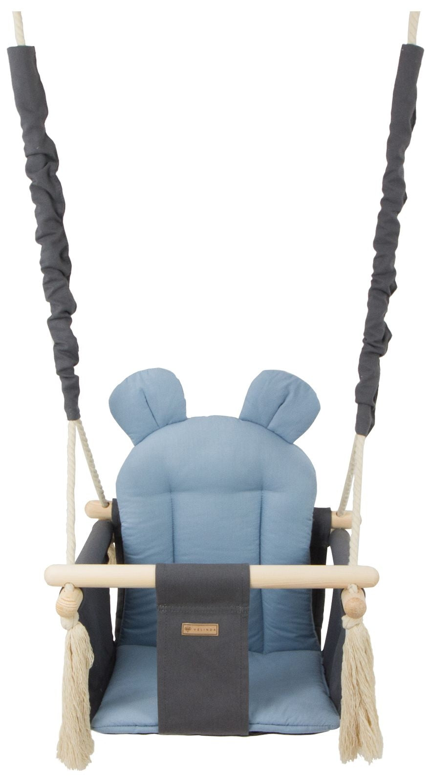 Velinda Baby & Toddler Swing Chair - Soft Cotton Seat - Indoor/Outdoor Use - Handmade for Kids