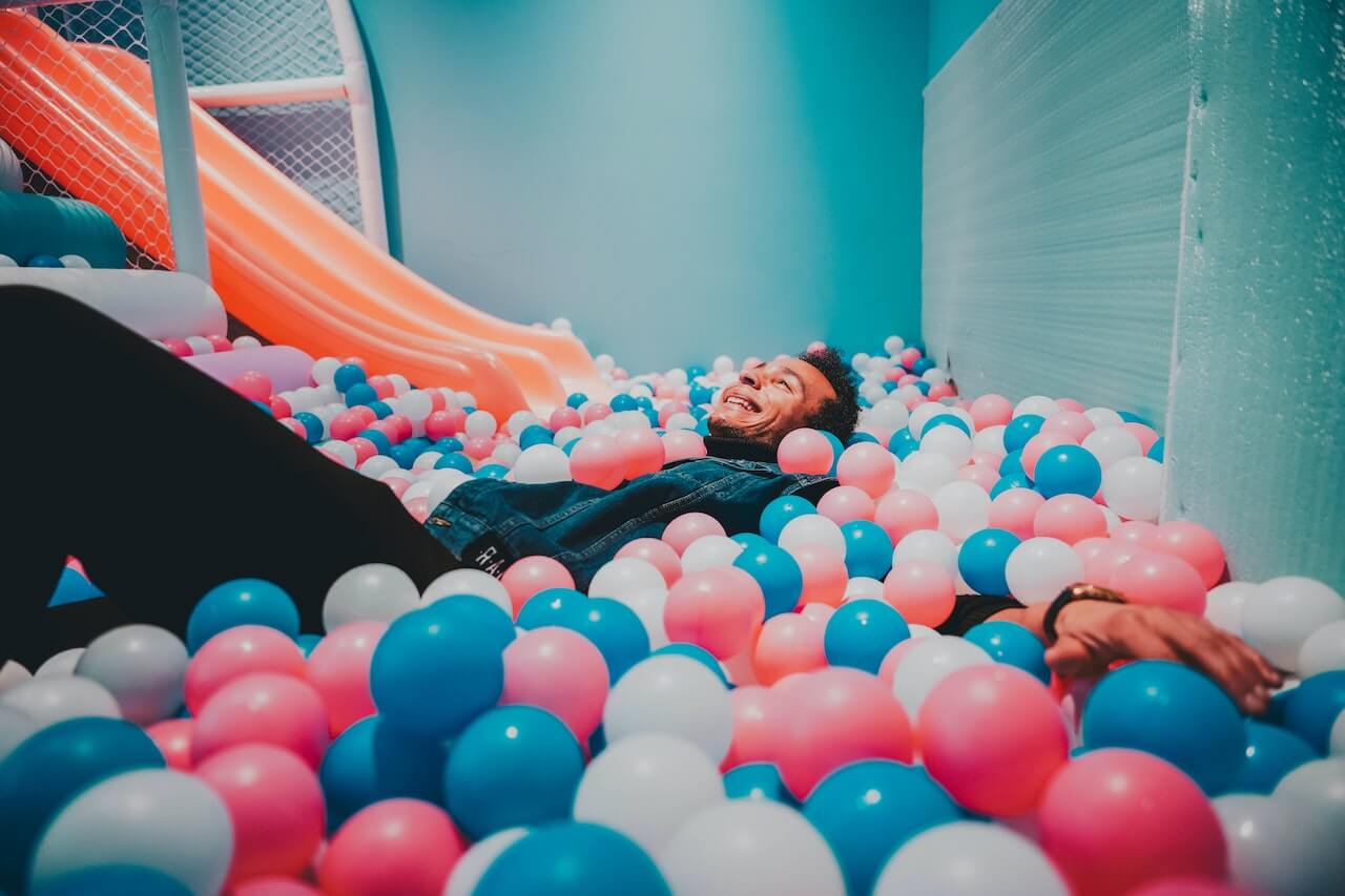 Man in Ball Bit Balls