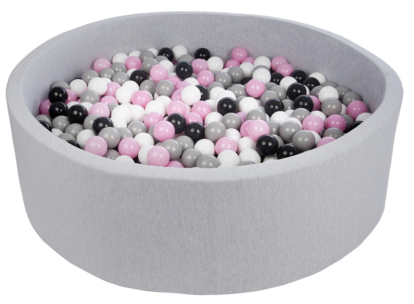 Velinda Soft Jersey Ball Pit with 900 Balls - 125cm Diameter - Baby & Kids Play Gift