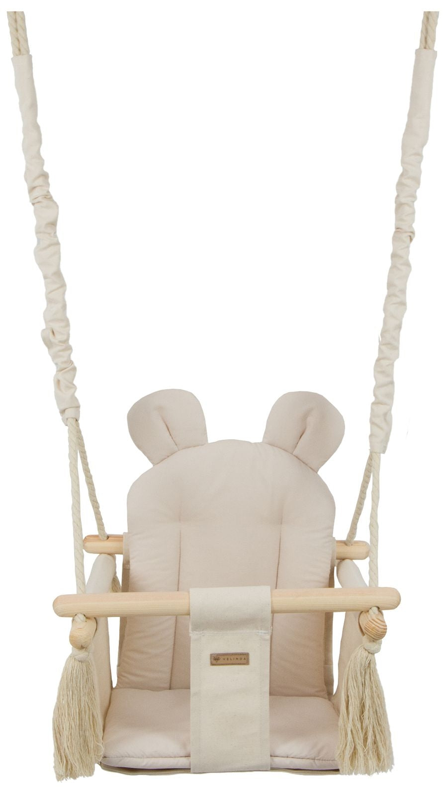 Velinda Kids Swing - Soft Cotton Seat - Indoor/Outdoor - Handmade