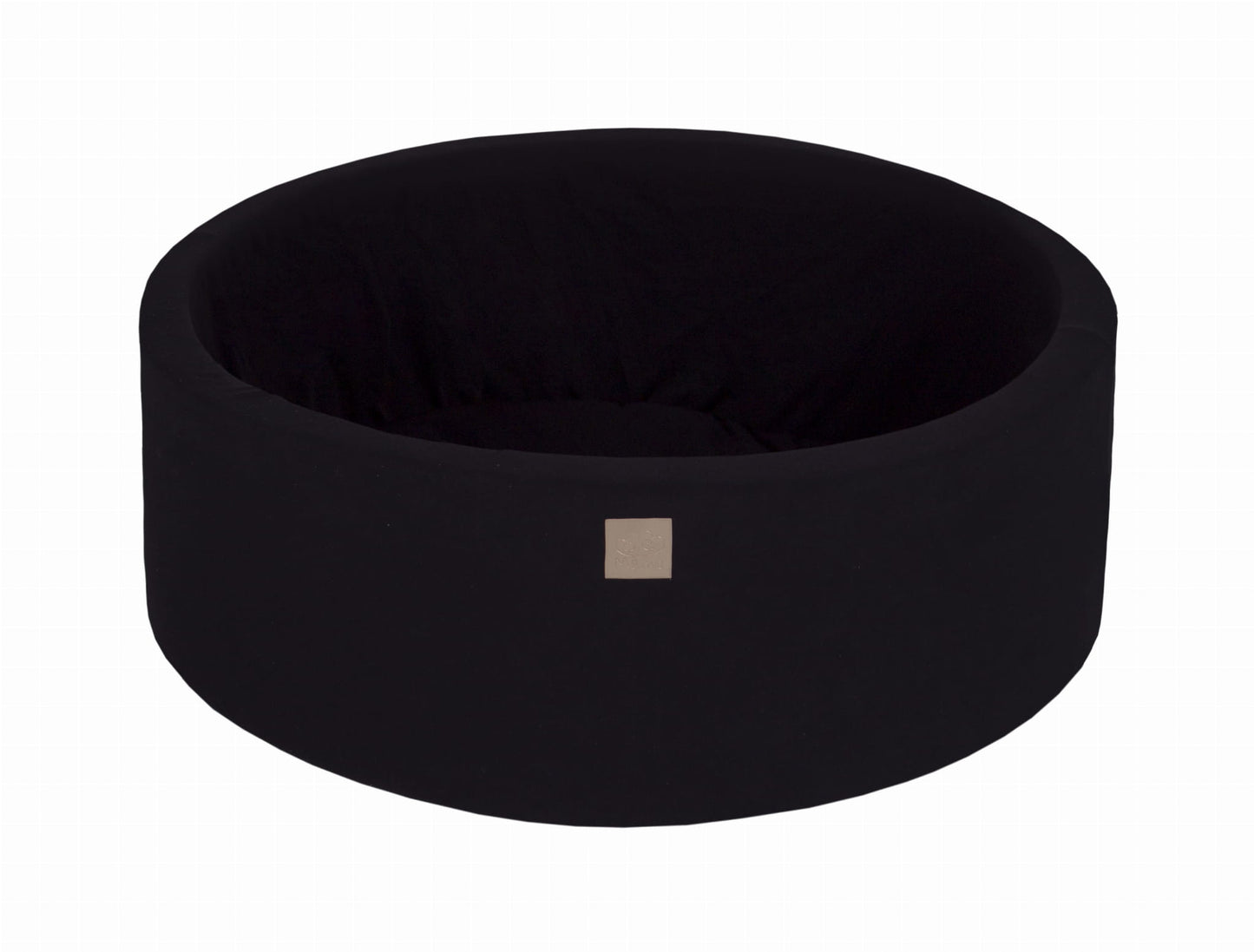 Round Ball Pit Without Balls, 90x40cm, Balck, Cotton