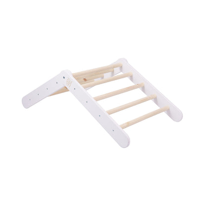 Wooden Pikler For Children Climbing Triangle For Kids, White