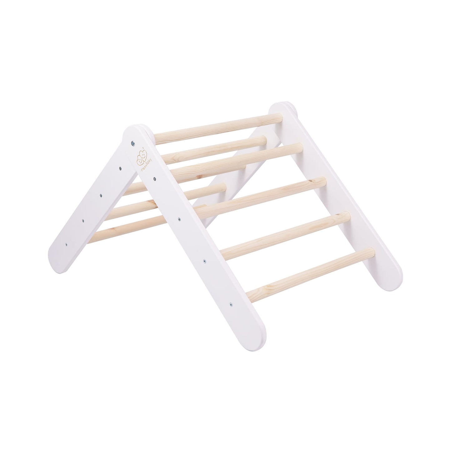 Ladder 60x61cm, Slide Climbing Wall 2in1, Children's Set, Wooden, White