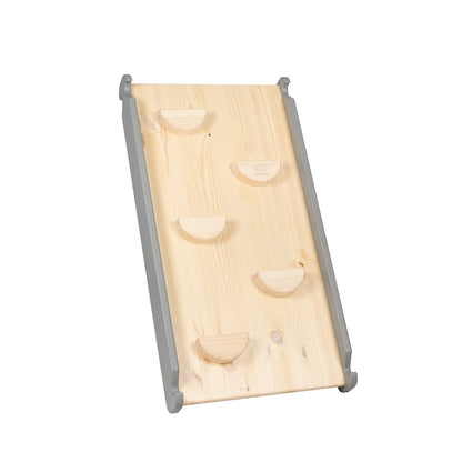 Ladder 60x61cm, Slide Climbing Wall 2in1, Children's Set, Wooden, Grey