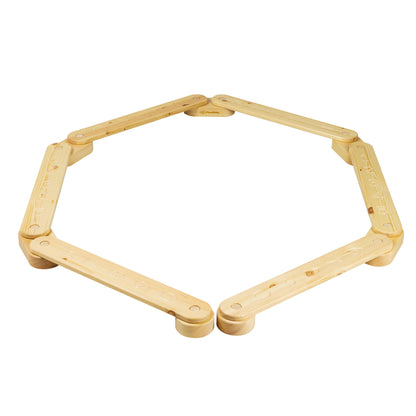 Wooden Sensory Path 6 Pieces, Natural