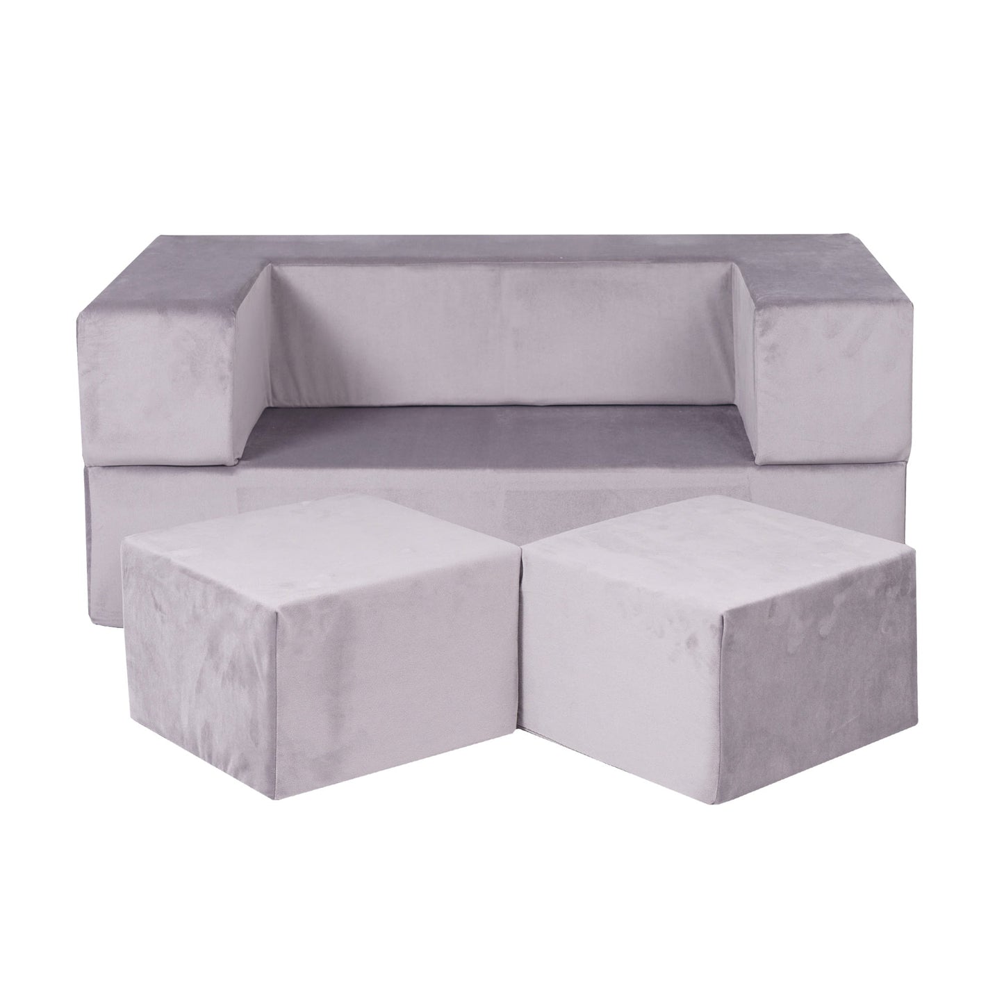 Cube Children's Sofa Gray