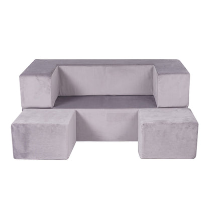 Cube Children's Sofa Gray