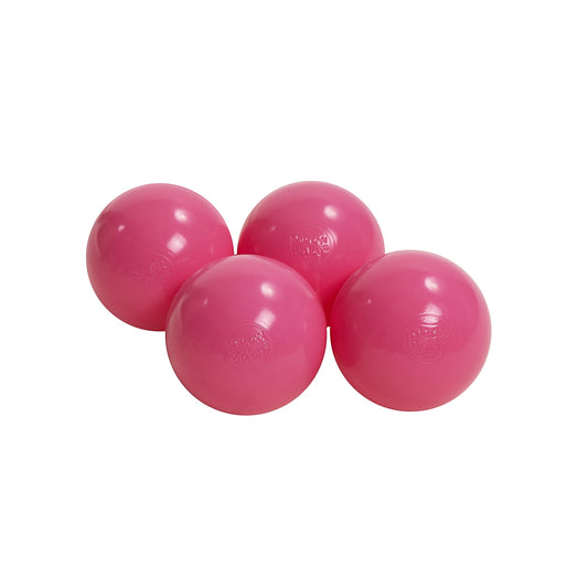 Meow Baby® Soft Plastic Balls 7cm For The Ball Pit Certified 25 Pcs, Light Pink