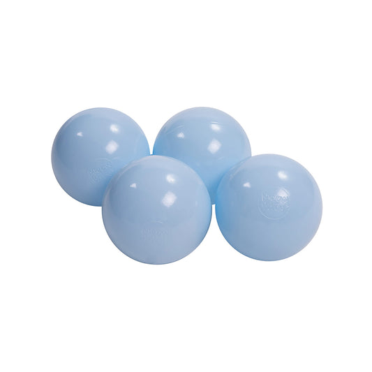 Soft Plastic Balls 7cm For The Ball Pit Certified 25 Pcs, Baby Blue