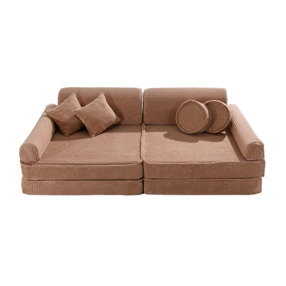 Aesthetic Premium Corduroy Kids' Sofa Powder Pink