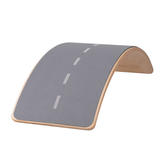 Wooden Balance Board 80x30cm, Natural, Grey Highway Felt