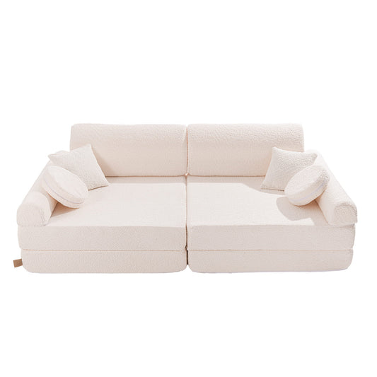 Boucle, Premium Play Sofa, White