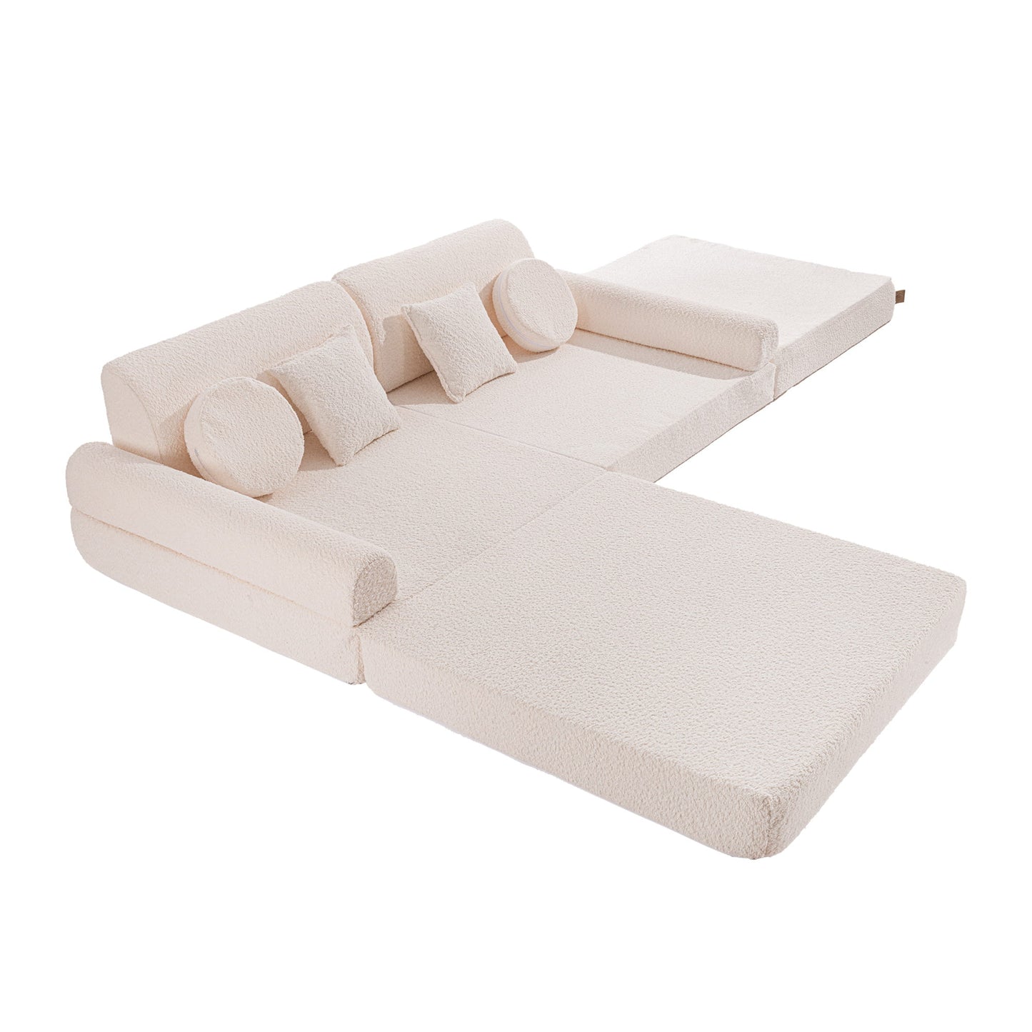 Boucle, Premium Play Sofa, White