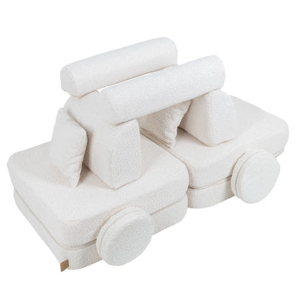 Pocket Sofa Plus Boucle White