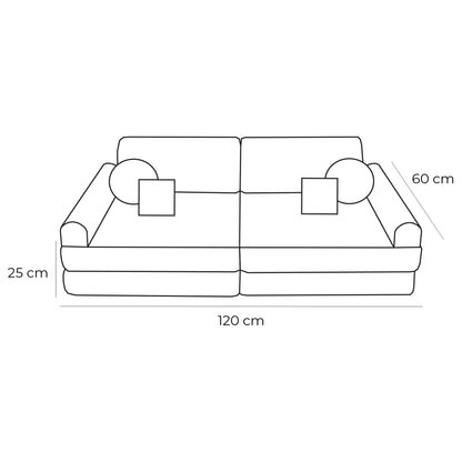 Pocket Sofa Plus Boucle White