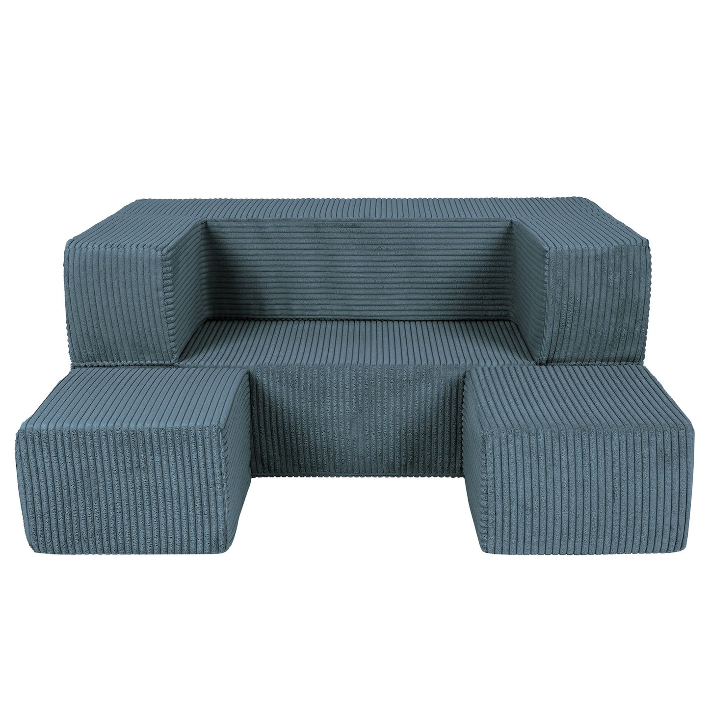 Aesthetic Cube Sofa Turquoise