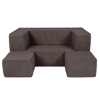 Aesthetic Cube Sofa Brown