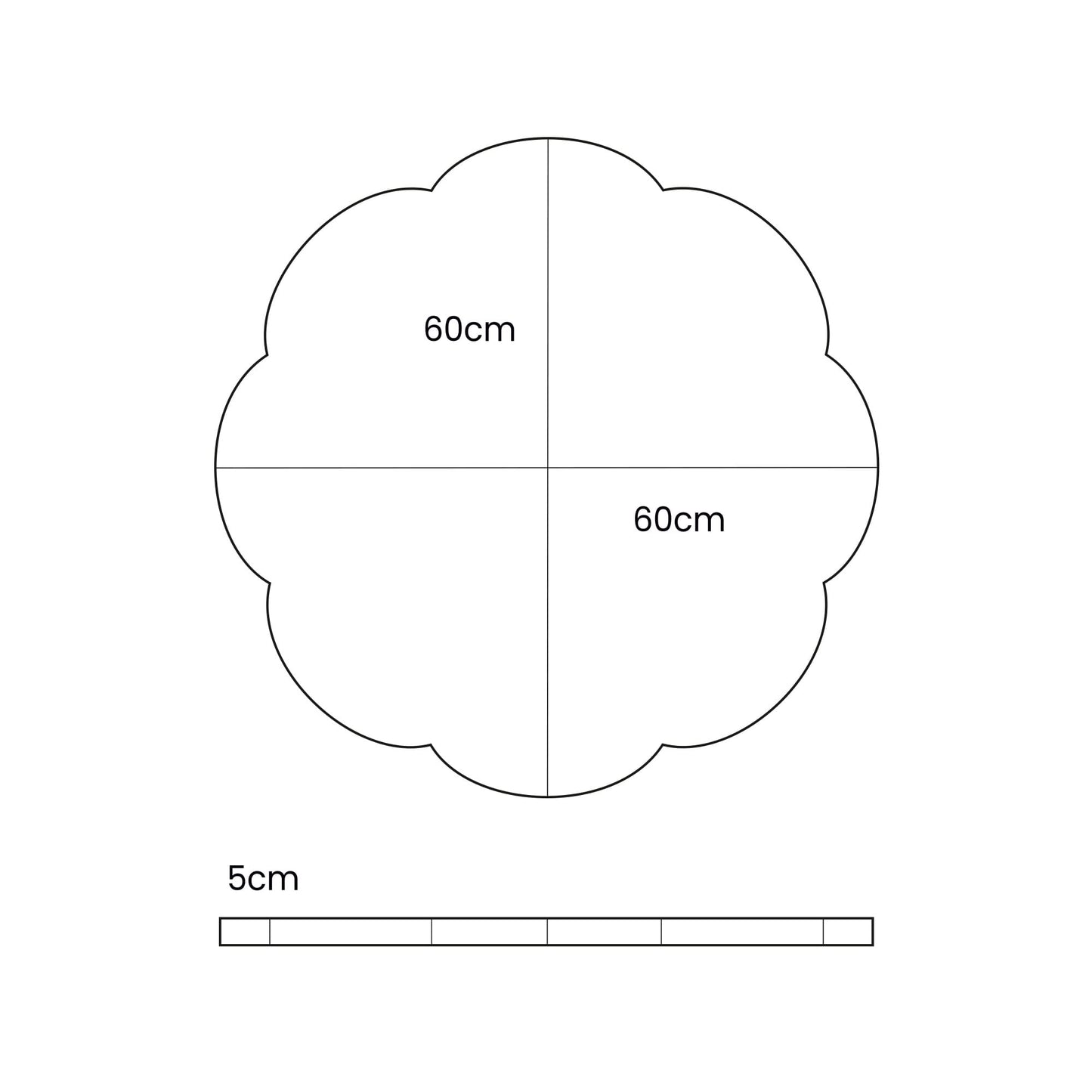 Aesthetic Play Mat Cloud Ecru