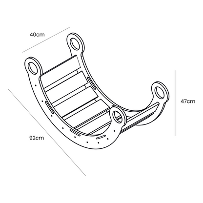 Medium Dream Rocker Classic Wood