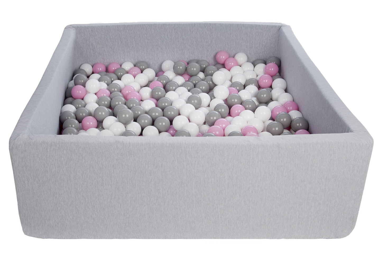 Velinda Soft Jersey Ball Pit with 600 Balls - 110x110cm - Baby & Kids Play Gift