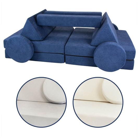 Velinda Modular Convertible Kids Sofa - Soft Play - Sofa Bed - Toddler Playset