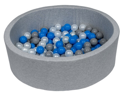 Velinda Soft Jersey Ball Pit with 150 Balls - Baby & Kids Play Gift - 90cm