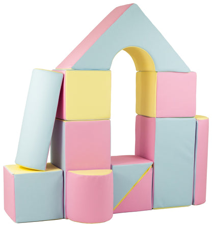 Velinda 11-Piece Foam Building Blocks Set - Durable - Colorful - Kids Nursery Toy