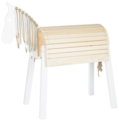 Velinda Wooden Horse Toy - Handmade - Stable - for Ages 3+ - Max Load 100kg