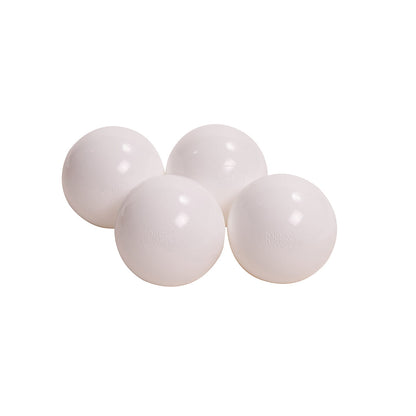 Soft Plastic Balls 7cm For The Ball Pit Certified 50 Pcs, White