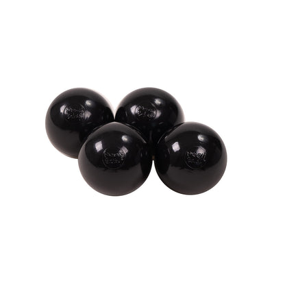 Soft Plastic Balls 7cm For The Ball Pit Certified 50 Pcs, Black